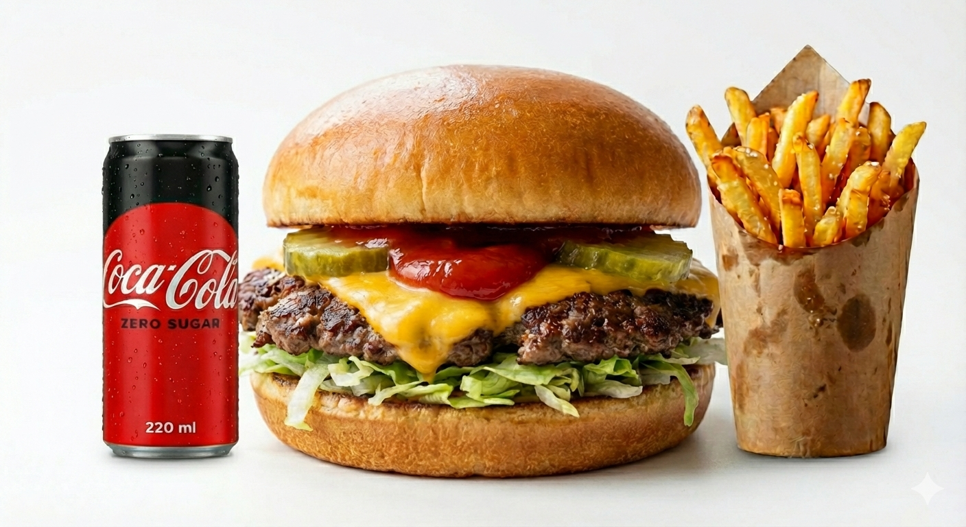 Hamburguesa Smash Simple + Combo 